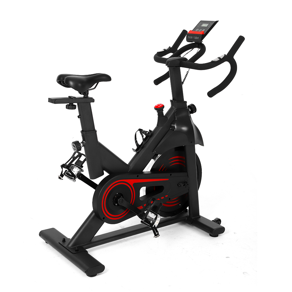 Indoor Cycling Stationary Fitness Exercise Bike LCD Monitor for Home Cardio Workout Training Bike